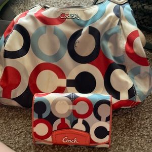 Coach bag and wallet
